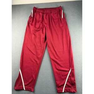 VTG Nike Track Pants Mens XXL Red Sweatpants Gray Tag Striped Swoosh Gym Running